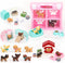 32Pcs Dog Toys Playset for Kids Pretend Play Interactive Puppy Role Play Set Realistic Dogs Care Center Birthday Gifts