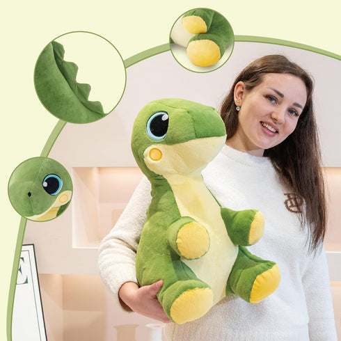 24" 4.4lbs Weighted Dinosaur Stuffed Animal, Large Dinosaur Plush Toys, Weighted Dino Plush, Big Stuffed Dino Plushie