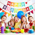 Colorful Happy Birthday Banner, Rainbow Sign, Felt Bunting for Birthday Party Supplies for Girls and Boys