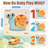 Wooden Toddlers Puzzles - Animal Shape Puzzle Educational Toys Gift for Boys Girls, Pack of 4 with Bag
