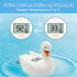 b&h Baby Bath Thermometer, White Swan Shaped Baby Safe Floating Bath Thermometer - Easy to Read Screen
