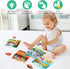 Set of 4 Wooden Peg Puzzles for Toddlers 1-3, Educational Preschool Toy for Ages 2-4, Ideal Gift for Boys and Girls