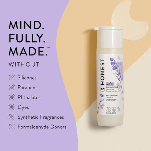 The Honest Company Silicone-Free Conditioner, Gentle for Baby, Lavender Calm, 10 fl oz