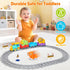 Set 1-3 1 2 3 4 5 Electric Train for Toddlers, Realistic Steam Train Toys for Kids with Tracks, Animal Toys