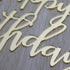 Happy Birthday Cake Topper - Birthday Party Decorations, Mirror Gold Acrylic