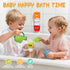 17PCS 1-3 2-4 1+ Mold Free Bath Toys, | Easy Clean Easy-Grip Baby Bath Toys for Kids Ages | Bath Boats Cups Watering