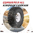 Goolsky 4Pcs AUSTAR AX-5020C 1.9 Inch 120mm Tires with Hub for 1/10 Traxxas Redcat SCX10 AXIAL RC4WD TF2
