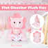 Dinosaur Stuffed Animal, 11.8inch Pink Plush with Baby Dino Toy, Triceratops for Girls, Boys, Birthday Gifts