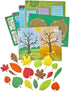 hand2mind Sensory Leaves Math Activity Set - Pattern Play, Shape Puzzle, and Sorting Toy for Toddlers, Kindergarten