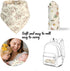 TDHD 10pcs Soft & Absorbent Muslin Drool Bibs with Snap Closure, Cotton Bibs for Boys & Girls, Gentle on Skin