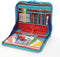 Corporation EZDesk Travel Activity Kit, 64 Piece Set, Laptop Style Desk with Writing and Kids Art Supplies, 11.4" X