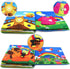 Infant Soft Book, Educational Baby Books 6 to 12 Months, Nontoxic Fabric Touch & Feel Crinkle Cloth for Babies
