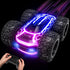 Tecnock Remote Control Car for Boys 4-7, 2.4GHz Stunt Car with Lights, 360° Rotating Toy for Kids