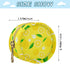 Lemons Round Pacifier Storage Case with Zipper, Portable Pacifier Case for Travel, Diaper Bag & Purse, Pacifier