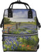 KHIRY Diaper Bag Nappy Backpack Baby Bag Cactus Floral Bloom Mummy Backpack Multifunction
