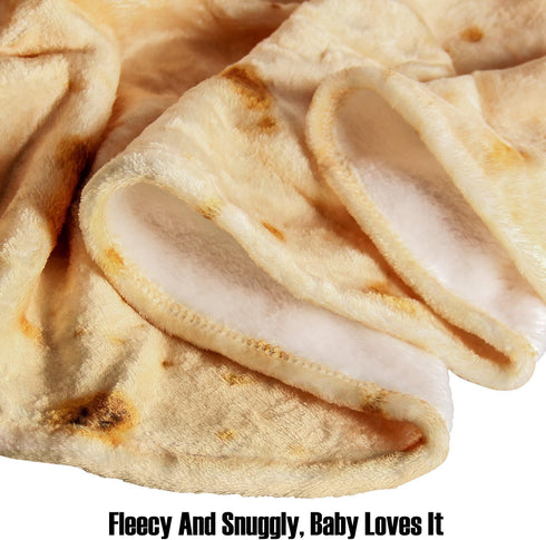 Set Feelmaker Newborn Baby Burrito Swaddle Blanket Baby Tortilla Blanket and Hat Super Soft Flannel Tortilla Swaddle