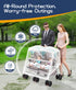 Double Stroller Rain Cover, Weather Shield for Side by Side Baby Double Stroller, Universal Waterproof Stroller Cover