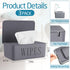 Singhoow 3 Pack Baby Wipes Dispenser Holder Wipe Container for Bathroom with Lid Toilet Tissue Paper Storage Refillable