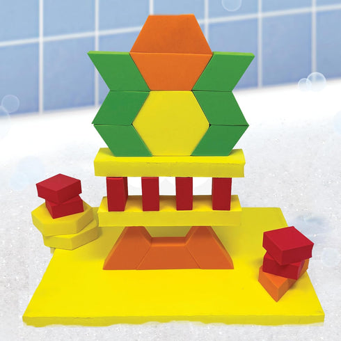 Stem Discovery Blocks Educational Bath Toy, STEM Blocks Tower Blocks, Pool Toy for Science Museums and Children's