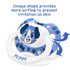 LittleForBig Adult-Sized Printed Pacifier in Blue - Generation II