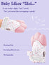 Giftty 3-12 Months(2 Baby Teething Mitten, Self-Soothing Teether Glove, Pain Relief Silicone Mitt, Double Breathable