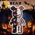 Set(16.9inches) Before Christmas Teddy Skeleton Bear Micro Building Blocks Christmas Ornaments Bear Building Blocks