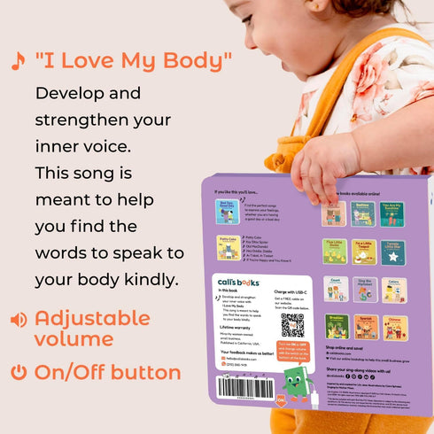 1-3 Cali's Books I Love My Body by Mother Moon | Feelings & Emotions Book for Toddlers - Musical Books for Kids