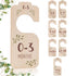 Closet Set 8 24 Baby Dividers for Clothes Organizer - of Beautiful Wooden Double-Sided Baby Clothes Size Hanger