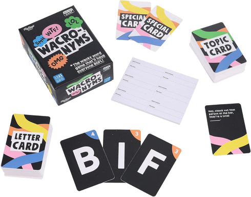Ridley's Games Wacronyms Funny Acronym Word Game for Friends and Families, 3-12 Players | 15-60 Minute Game Play