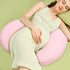 MUELODSIC Cooling Maternity Pillow for Pregnant Women Ergonomic Multi-use Lumbar Support and Side Sleeping Cushion