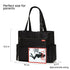 Large Black Tote Diaper Bag from SoHo Williamsburg