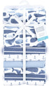 7-Pack Hudson Baby Unisex Baby Cotton Flannel Receiving Blankets Bundle, Cute Whales, One Size