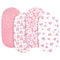 Gllquen Baby Bassinet Sheets 4 Pack, Breathable Cozy Fitted Mattress Sheet, Elastic
