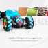 Mucdcnhk 360 4WD 2.4G 6+ Rotating Remote Control Car, Gesture Sensing RC Stunt Car, Controller and Adjustable Light
