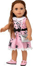 Gift Boutique 18 Inch Poseable Girl Doll with Fine Hair, Clothes, Shoes, Purse, Accessories, Princess Doll for Kids