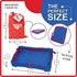 Fun N Fly Foldable Travel Tray - Portable Durable Blue Red Snack Desk for Kids, Toddler, Baby Airplane Travel by FunnFly