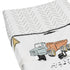 Sweet Jojo Designs Construction Truck Boy Baby Nursery Changing Pad Cover - Grey Yellow Orange Red and Blue