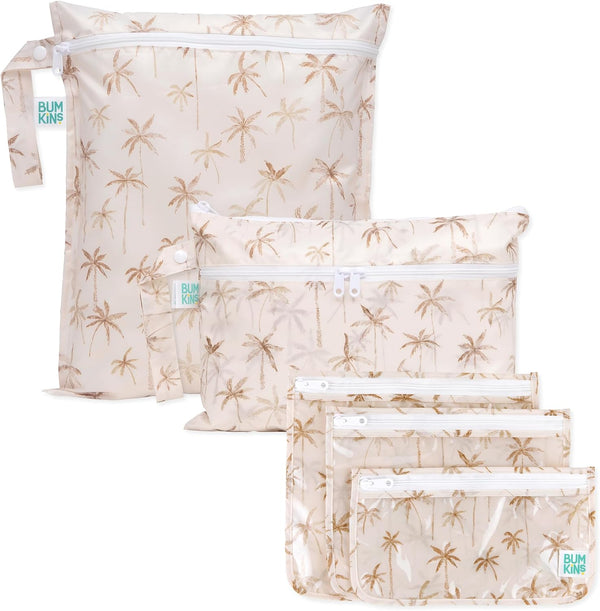 Bumkins - Waterproof Wet Bag, Wet/Dry Clutch & Clear Travel Bags -