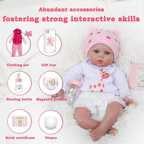 20 inches 3+ CHAREX Reborn Baby Dolls - Realistic Newborn Lifelike Baby Dolls Toy for Kids Age