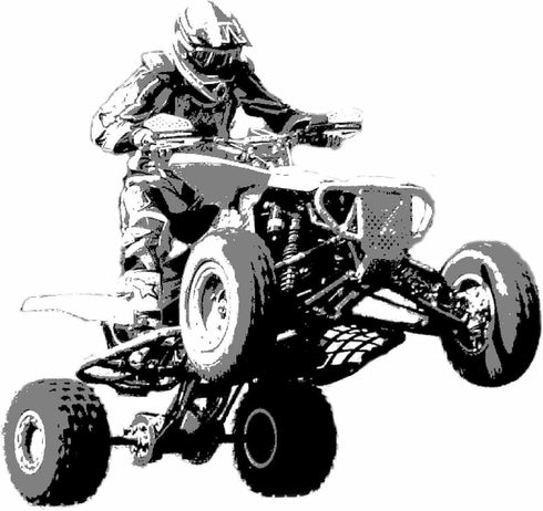 Super Soft Newborn Swaddle Blanket - ATV Racing Design