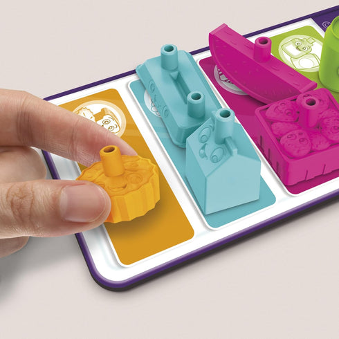 Grocery Go Karts Board Game for Preschoolers and Kids Ages 4+, Building Game with Mini Groceries for 2-4 Players
