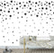 174pcs Mixed Size Star Wall Stickers, Removable Nursery Wall Decals, Kids DIY Art Decal JW343 (Black)