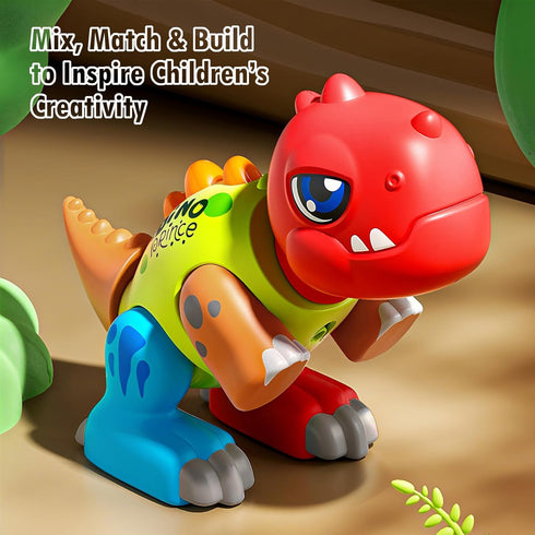 1 12-18 1 2 3 Marstone Toddler Dinosaur Toys for Year Old Boy Gifts: Educational Light Up Sound Building Baby Musical