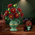 Set, 1482 12+ PLAXSOON Dahlia Flowers Building Flower Bouquet Gift for Mothday Day Botanical Collection Building Block