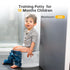 MilleLoom 2-in-1 Toddler Potty Training Toilet, Baby Potty Training Toilet with Real Feel Flush & Wipes Storage