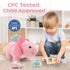 17.6in Mommy 3 Pink Dinosaur Toys for Girls, Dinosaur Stuffed Animal with Baby Dino Plush(Triceratops, Stegosaurus