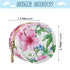 YETTASBIN Hibiscus Flowers Portable Pacifier Holder Case with Metal Hook Buckle & Zipper for Diaper Bag and Stroller