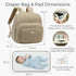 Backpack Backpack MAPLELILY Diaper Bag - Lightweight & Stylish, Boys, Girls & Baby Travel Essentials Tote with Changing