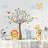 decalmile Forest Baby Animals Wall Decals Elephant Lion Giraffe Wall Stickers Baby