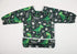 Baby Bib Long Sleeved Shirt with Pocket - Toddler for Boys 1-3 Years Old, Green Dinosaurs